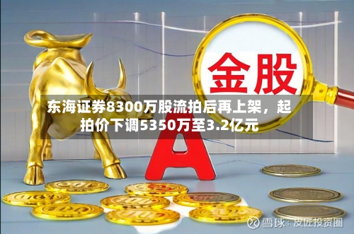 东海证券8300万股流拍后再上架，起拍价下调5350万至3.2亿元-第2张图片