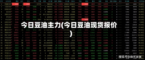 今日豆油主力(今日豆油现货报价)-第2张图片