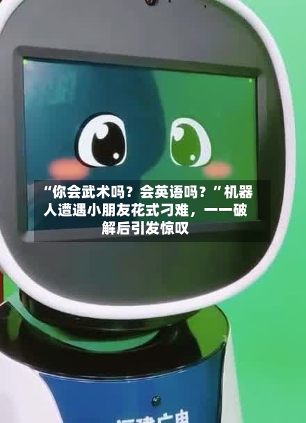“你会武术吗？会英语吗？”机器人遭遇小朋友花式刁难，一一破解后引发惊叹-第3张图片
