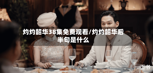 灼灼韶华38集免费观看/灼灼韶华后半句是什么-第3张图片