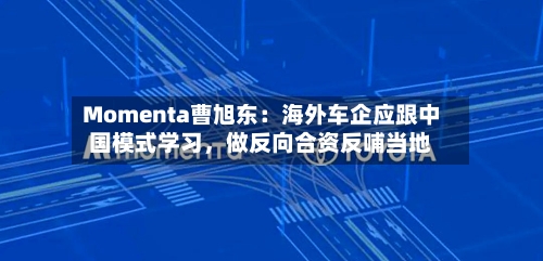Momenta曹旭东：海外车企应跟中国模式学习	，做反向合资反哺当地-第1张图片