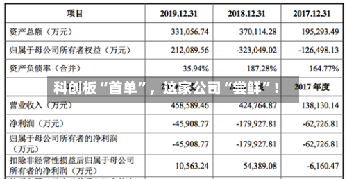 科创板“首单	”，这家公司“尝鲜”！-第1张图片