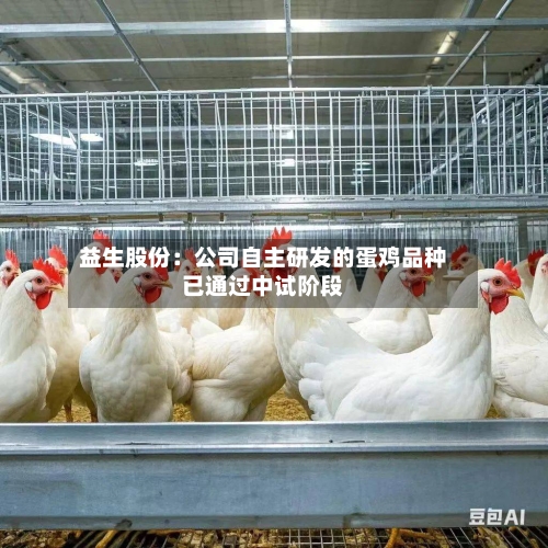 益生股份：公司自主研发的蛋鸡品种已通过中试阶段-第2张图片