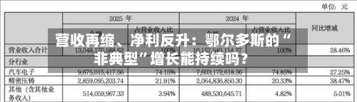 营收再缩、净利反升：鄂尔多斯的“非典型	”增长能持续吗？-第2张图片