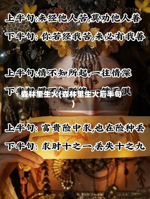 森林里生火(森林里生火后半句)-第1张图片