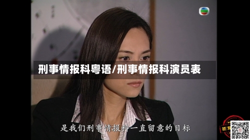 刑事情报科粤语/刑事情报科演员表-第1张图片
