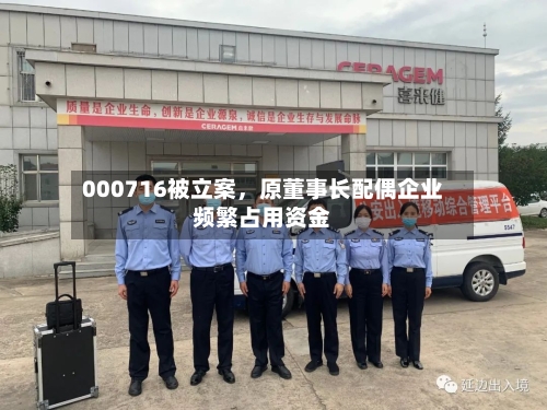 000716被立案	，原董事长配偶企业频繁占用资金-第3张图片