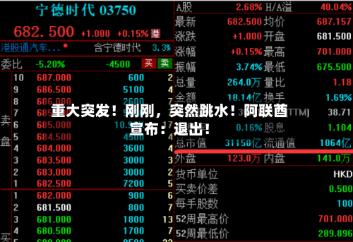 重大突发！刚刚，突然跳水！阿联酋宣布：退出！-第1张图片