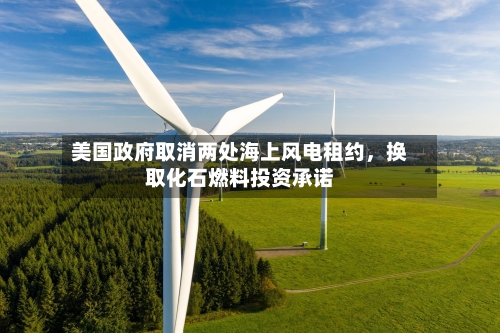 美国政府取消两处海上风电租约，换取化石燃料投资承诺-第1张图片