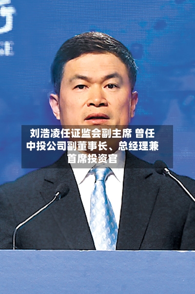 刘浩凌任证监会副主席 曾任中投公司副董事长	、总经理兼首席投资官-第2张图片