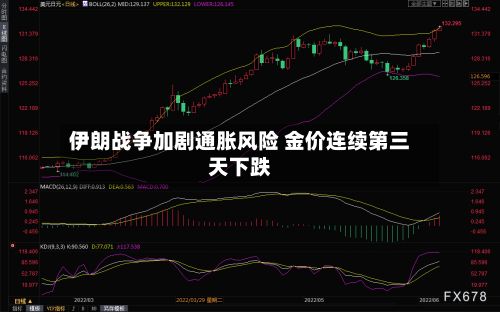 伊朗战争加剧通胀风险 金价连续第三天下跌-第2张图片