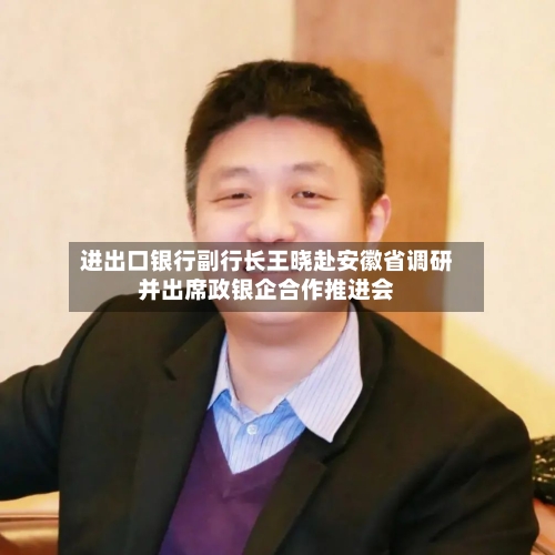 进出口银行副行长王晓赴安徽省调研并出席政银企合作推进会-第2张图片