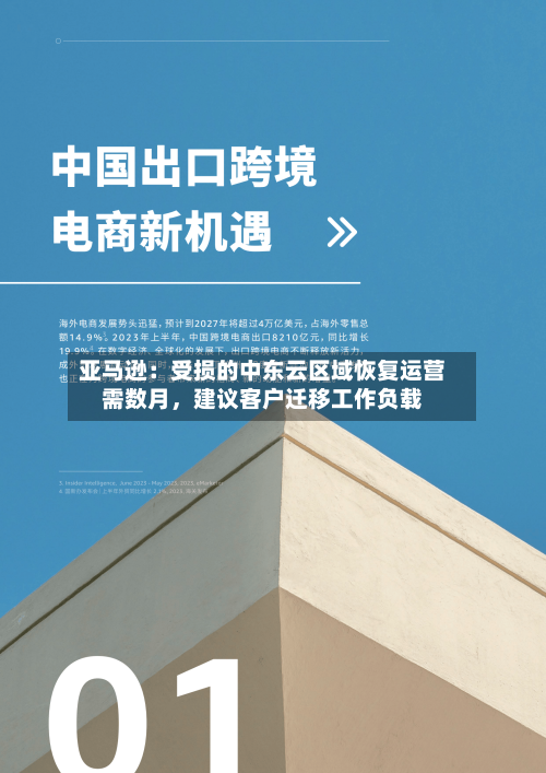 亚马逊：受损的中东云区域恢复运营需数月	，建议客户迁移工作负载-第3张图片