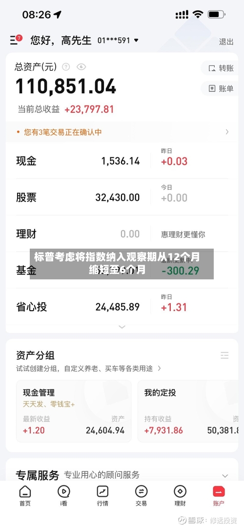 标普考虑将指数纳入观察期从12个月缩短至6个月-第1张图片