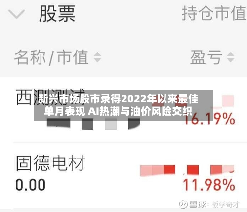 新兴市场股市录得2022年以来最佳单月表现 AI热潮与油价风险交织-第1张图片