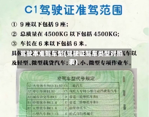 驾驶本准驾车型(驾驶证驾车类型对照表)-第1张图片