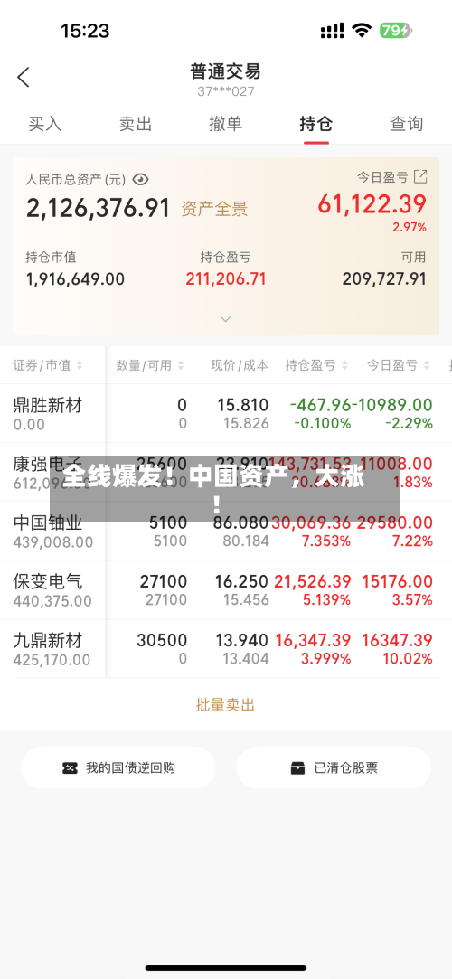 全线爆发！中国资产，大涨！-第1张图片