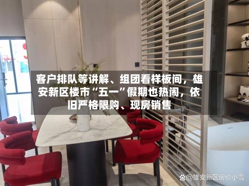 客户排队等讲解、组团看样板间	，雄安新区楼市“五一”假期也热闹，依旧严格限购、现房销售-第3张图片