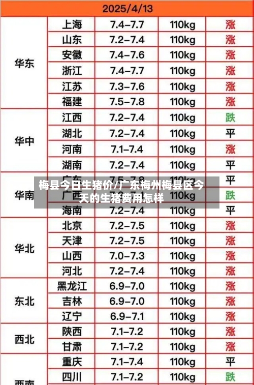 梅县今日生猪价/广东梅州梅县区今天的生猪费用怎样-第1张图片