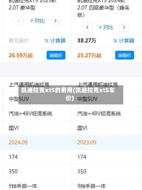 凯迪拉克xt5的费用(凯迪拉克xt5车价)-第3张图片