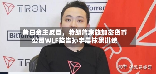 昔日金主反目，特朗普家族加密货币公司WLF控告孙宇晨抹黑诽谤-第1张图片