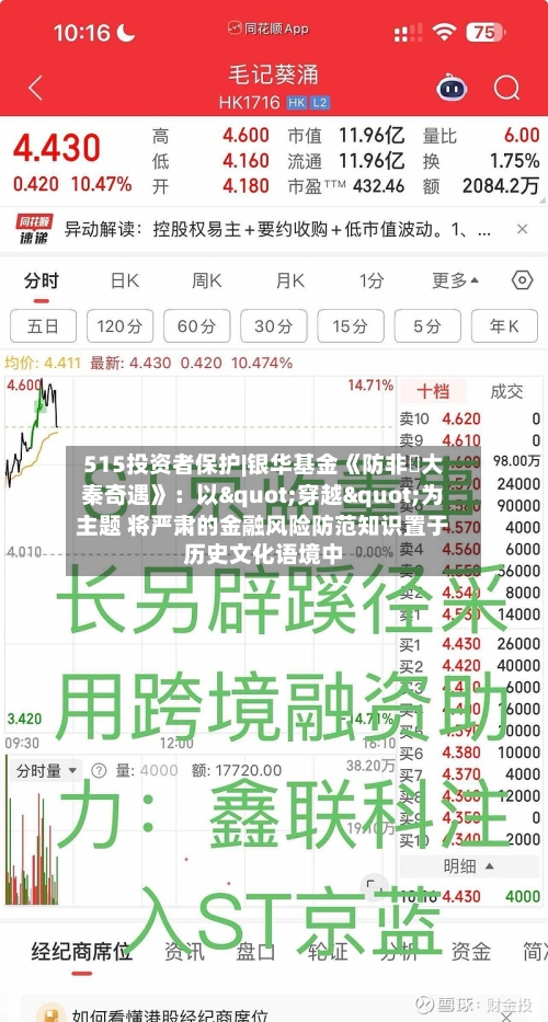 515投资者保护|银华基金《防非・大秦奇遇》：以"穿越"为主题 将严肃的金融风险防范知识置于历史文化语境中-第1张图片