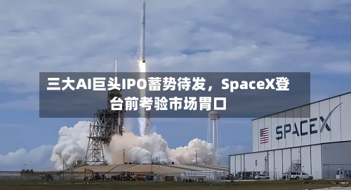 三大AI巨头IPO蓄势待发，SpaceX登台前考验市场胃口-第2张图片