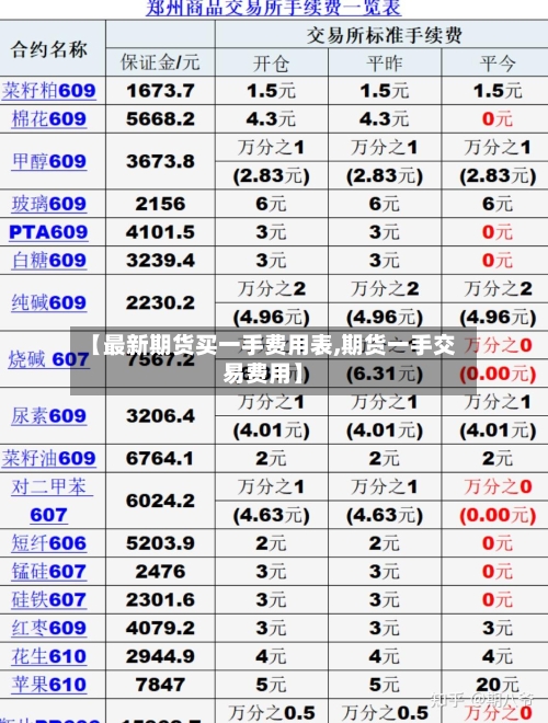 【最新期货买一手费用表,期货一手交易费用】-第1张图片