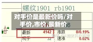 对手价是最新价吗/对手价,市价,最新价-第2张图片