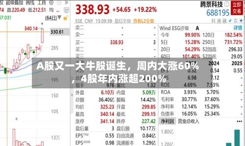 A股又一大牛股诞生，周内大涨60%	，4股年内涨超200%-第2张图片