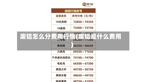 废铝怎么分费用行情(废铝是什么费用)-第2张图片