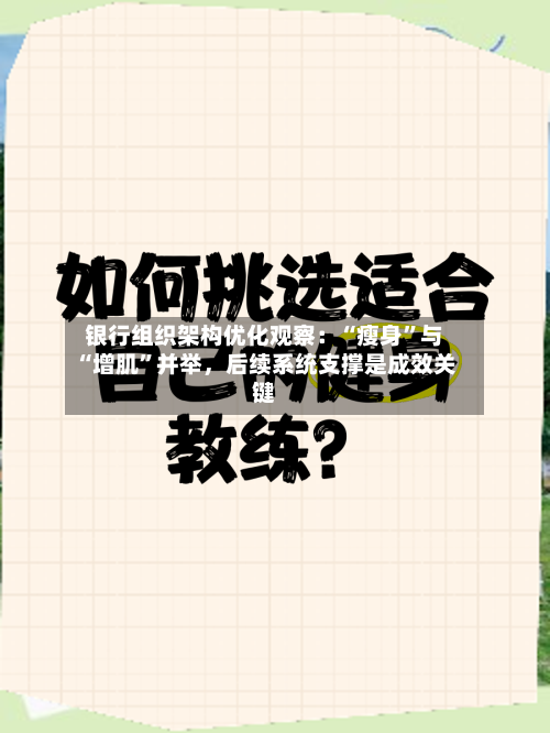 银行组织架构优化观察：“瘦身	”与“增肌”并举，后续系统支撑是成效关键-第1张图片