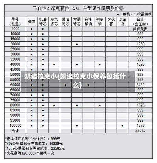 凯迪拉克小(凯迪拉克小保养包括什么)-第2张图片