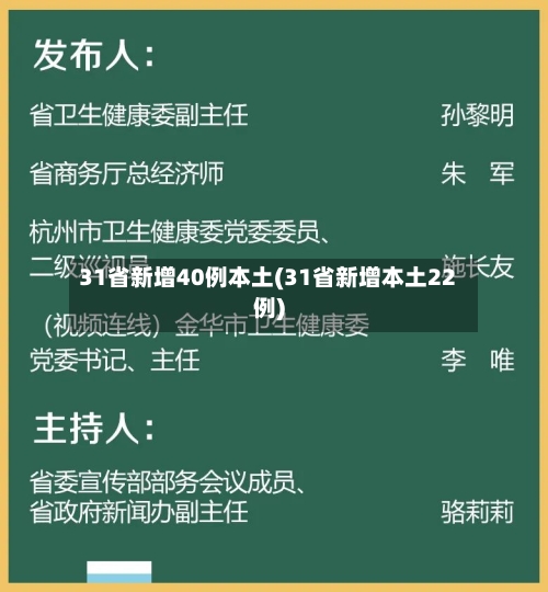 31省新增40例本土(31省新增本土22例)-第2张图片
