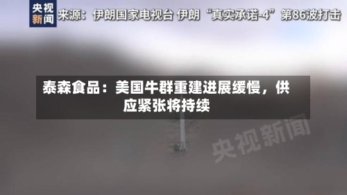 泰森食品：美国牛群重建进展缓慢	，供应紧张将持续-第1张图片