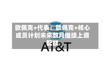 欧佩克+代表：欧佩克+核心成员计划未来数月继续上调配额-第1张图片