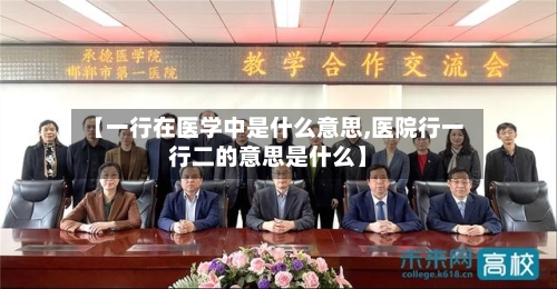 【一行在医学中是什么意思,医院行一行二的意思是什么】-第2张图片