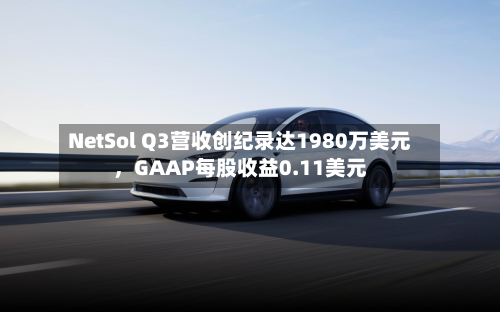 NetSol Q3营收创纪录达1980万美元，GAAP每股收益0.11美元-第1张图片