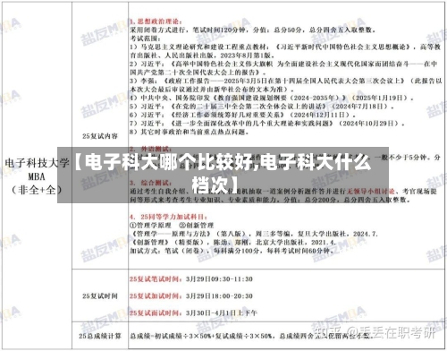 【电子科大哪个比较好,电子科大什么档次】-第3张图片