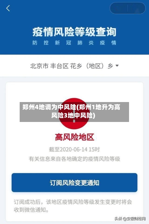 郑州4地调为中风险(郑州1地升为高风险3地中风险)-第2张图片