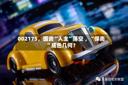 002175，国资“入主	”落空 ，“保壳”成色几何？-第3张图片