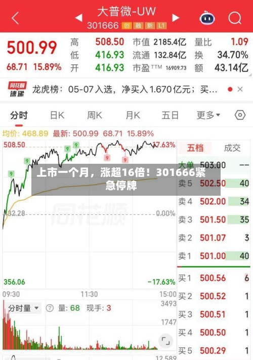 上市一个月，涨超16倍！301666紧急停牌-第3张图片