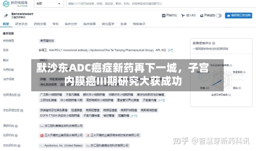 默沙东ADC癌症新药再下一城	，子宫内膜癌III期研究大获成功-第2张图片