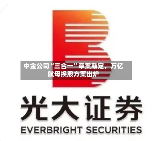 中金公司“三合一	”草案敲定，万亿航母换股方案出炉-第1张图片