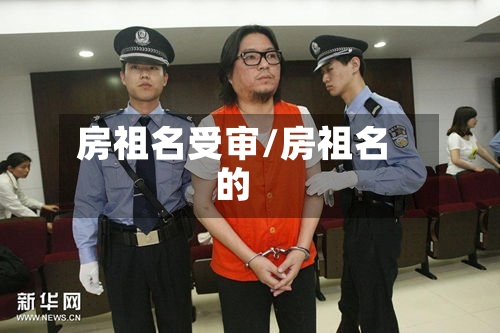 房祖名受审/房祖名的-第3张图片