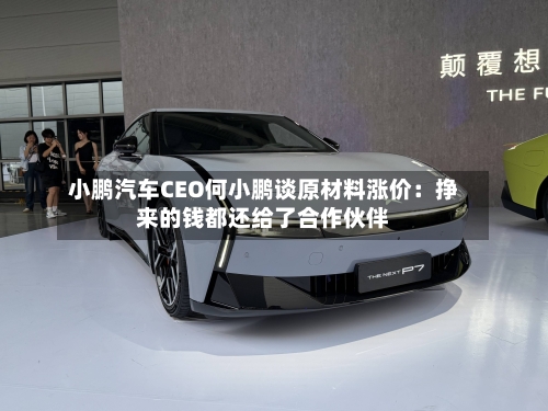 小鹏汽车CEO何小鹏谈原材料涨价：挣来的钱都还给了合作伙伴-第2张图片