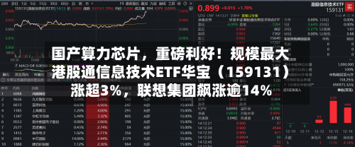 国产算力芯片，重磅利好！规模最大港股通信息技术ETF华宝（159131）涨超3%，联想集团飙涨逾14%-第2张图片