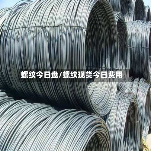 螺纹今日盘/螺纹现货今日费用-第1张图片
