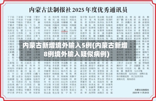 内蒙古新增境外输入5例(内蒙古新增8例境外输入疑似病例)-第3张图片
