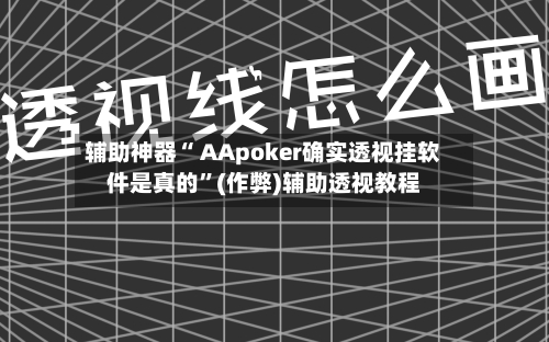 辅助神器“ AApoker确实透视挂软件是真的”(作弊)辅助透视教程-第2张图片
